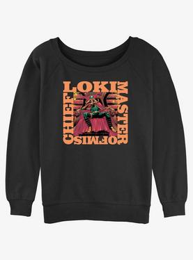 Marvel Loki Mischief Box Womens Slouchy Sweatshirt, , hi-res